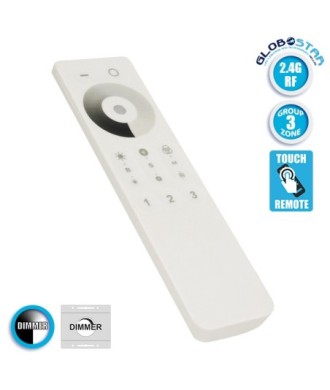 Ασύρματο LED Χειριστήριο Αφής 2.4G RF Dimmer Έως και 3 Διαφορετικά Groups GloboStar 73313